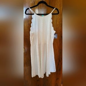 Plus Size White Lace Dress